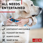 Load image into Gallery viewer, Waterproof Dog Collar 12-19 inch Neck x 1 inch Wide Plastic Buckle Adjustable Dog Collar for Large Dogs Small and Medium Dogs Breakaway Dog Collar Waterproof with Plastic Buckle and QR Dog Tag Boy &amp; Girl Dog Collars (Blue)