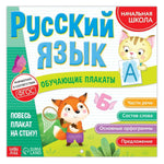 Load image into Gallery viewer, Russian Language Educational Poster Russian Alphabet Poster Learning Russian Grammar Basic Rules Learn Russian Cyrillic Letters Russian Azbuka