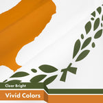 Load image into Gallery viewer, G128 2 Pack: Cyprus Cypriot Flag  3x5 Ft  LiteWeave Pro Series Printed 150D Polyester  Country Flag, Indoor/Outdoor, Vibrant Colors, Brass Grommets, Thicker and More Durable Than 100D 75D Polyester
