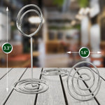 Load image into Gallery viewer, 10 Pack Table Number Holders for Wedding Silver Place Card Holder Table Sign Holders Picture Photo Holders for Tables Mini Table Number Stands Silver Small Table Number Holders Clip Stand
