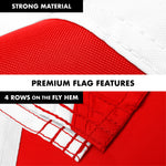 Load image into Gallery viewer, G128 Combo Pack: 6 Ft Tangle Free Aluminum Spinning Flagpole (Silver) &amp; United Kingdom UK Flag 3x5 Ft, ToughWeave Series Embroidered 300D Polyester  Pole with Flag Included