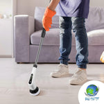Load image into Gallery viewer, Portable Electric Spin Scrubber for Cleaning Bathroom Kitchen Car White 7 in 1