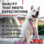 Load image into Gallery viewer, WAUDOG Reflective Cotton Dog Collar Eco Friendly Alt to Nylon Collar for Small Medium and Large Dogs Pet Collar with QR ID Tag Puppy Collar for Large Breed Dogs Adjustable Male Female Dog Collar