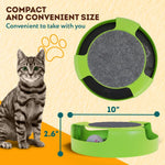 Load image into Gallery viewer, Interactive Cat Toys for Indoor Cats Green Spinning 360 Degrees Moving Mouse Pad