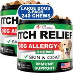Load image into Gallery viewer, 2 Pack Dog Allergy Chews Itch Relief for Dogs Allergy Relief Anti Itch 240 Pcs