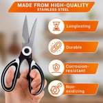 Load image into Gallery viewer, Kitchen Scissors All Purpose Heavy Duty Multifunctional Kitchen Shears for Food Heavy Duty with Ergonomic Handle &amp; Corrosion Resistant Blades Designed for Fish Nuts Vegetables &amp; Bottle Opening