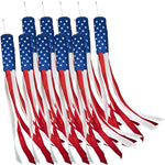 Load image into Gallery viewer, G128 10Pack: American USA Windsock  60 Inch  Embroidered 210D Polyester, Patriotic Hanging Decoration