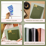 Load image into Gallery viewer, 2025 2026 HARDCOVER Leather Planner Weekly &amp; Monthly   6.5 * 8.5 Inches   Academic Planner Business Personal or Student   Pen Holder Thick Paper July 2025   June 2026 (Olive Green)