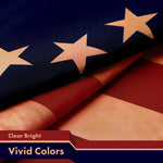Load image into Gallery viewer, G128 2 Pack: Betsy Ross TeaStained Flag  3x5 Ft  LiteWeave Pro Series Printed 300D Polyester  Historical Flag, Vibrant Colors, Brass Grommets, Thicker and More Durable Than 100D 75D Polyester