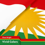 Load image into Gallery viewer, 2 Pack Kurdistan Region Flag 3x5 Ft Printed 150D Polyester Country Flag Indoor