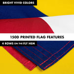 Load image into Gallery viewer, G128 Combo Pack: 6 Feet Tangle Free Spinning Flagpole (Black) Denver City Flag 3x5 ft Printed 150D Brass Grommets (Flag Included) Aluminum Flag Pole