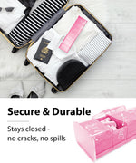 Load image into Gallery viewer, Extra Large Pill Organizer Pink XXL Vitamin Holder for Weekly Supplements Double Sided Pill Box 7 Day with Big AM PM Compartments Huge Daily Medicine Dispenser 2 Times a Day Reliable and Easy to Use