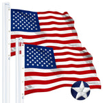 Load image into Gallery viewer, G128 2 PACK: USA American Flag 10x15FT Embroidered Spun Polyester
