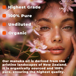 Load image into Gallery viewer, 100% Pure Manuka Oil from New Zealand Therapeutic Grade Essential Oil for Wound Care Skin Soothing Nail &amp; Scalp Health Organic Undiluted Cold Pressed Manuka for Face Hair &amp; Body