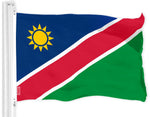 Load image into Gallery viewer, G128 Combo Pack: American USA Flag 3x5 Ft &amp; Namibia Namibian Flag 3x5 Ft  Both LiteWeave Pro Series Printed 150D Polyester, Brass Grommets