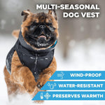 Load image into Gallery viewer, Lightweight Reversible Winter Dog Coat XS Size Warm Water Resistant Windproof