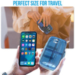 Load image into Gallery viewer, Pill Organizer Airtight Pill Box Blue Large Pill Dispenser for Home and Travel