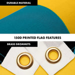 Load image into Gallery viewer, G128 Combo Pack: 6 Ft Tangle Free Aluminum Spinning Flagpole (Black) &amp; Bahamas Bahamian Flag 3x5 Ft, LiteWeave Pro Series Printed 150D Polyester  Pole with Flag Included