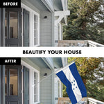 Load image into Gallery viewer, G128 Combo Pack: 6 Ft Tangle Free Spinning Flagpole (Silver) &amp; Honduras Flag 3x5 Ft Printed 150D Polyester, Brass Grommets (Flag Included) Aluminum Flag Pole