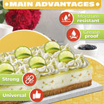 Load image into Gallery viewer, 1 4 Sheet Cake Board Rectangle   9.9 x 13.8 Rectangle Cake Boards for Pastries Grease and Moisture Resistant Thick Sturdy Material with Fancy Pattern Easy to Clean Suitable for Any Celebration