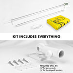 Load image into Gallery viewer, G128 Combo Pack: 6 Ft Tangle Free Spinning Flagpole (Silver) &amp; No Step on Snek Cute Cartoon Flag 3x5 Ft Printed 150D Polyester, Brass Grommets (Flag Included) Aluminum Flag Pole