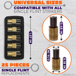Load image into Gallery viewer, 25 Pcs Flint Striker for Torch   Efficient Torch Striker Compact Spark Lighter for Gas Soldering Irons Easy to Carry Fire Starter for Camping High Quality Replacements for Long Term Performance