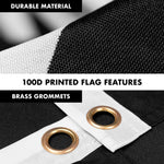 Load image into Gallery viewer, G128  6 Feet Tangle Free Spinning Flagpole (Black) POW Brass Grommets Printed 3x5 ft (Flag Included) Aluminum Flag Pole