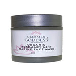 Load image into Gallery viewer, Rosemary Mint Glimmer Goddess Organic Face Mask to Purify and Hydrate Skin 2 oz