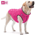 Load image into Gallery viewer, Dog Winter Coat S Size Pink Black Lightweight Reversible Warm Dog Jacket Water