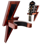Load image into Gallery viewer, Guitar Holder Wall Mount Ash Wood Guitar Hanger Hook Stand Rack Mahogany Color