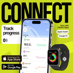 Load image into Gallery viewer, 25 Metrics Black Digital Bathroom Smart Scale with BMI Body Fat Muscle Mass Bluetooth Apple Health Compatible Scales Digital Weight Composition Scale &amp; Body Fat Mass Up to 400lb 180 kg