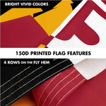 Load image into Gallery viewer, G128 Combo Pack: 6 Ft Tangle Free Spinning Flagpole (Silver) &amp; Maryland Flag 3x5 Ft Printed 150D Polyester, Brass Grommets (Flag Included) Aluminum Flag Pole