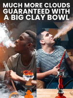 Load image into Gallery viewer, Orange Hookah Set 2 Hose Hookah LilOne 12” Orange Mini Hookah Combo Kit