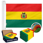 Load image into Gallery viewer, Bolivia Bolivian Flag 3x5 Ft 5Pack Doublesided Embroidered Polyester By G128