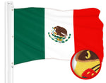 Load image into Gallery viewer, Mexico Mexican Flag 5x8 Ft Embroidered 300D Polyester Country Flag Embroidered