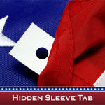Load image into Gallery viewer, USA American Flag 1x1.5 Ft 3Pack Pole Sleeve Embroidered Polyester By G128
