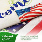 Load image into Gallery viewer, Garden Flag Welcome USA Flag Flower Pot 12x18 Inch Printed Blockout Polyester