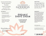 Load image into Gallery viewer, Organic Shave Cream with Aloe Coconut Oil Shea Butter Lavender Lemon Scent 8 oz