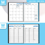 Load image into Gallery viewer, 2026 Appointment Book Planner 8.5 x 11 inch Large Blue Tabbed Daily Hourly Weekly Planner Schedule Book 15 Minute time Slots Business &amp; Personal Planner Jan 2026 Dec 2026