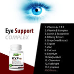 Load image into Gallery viewer, Areds 2 Eye Health Plus w  Copper Vitamin A B C E Lutein &amp; Zeaxanthin Quercetin Zinc Bilberry Extract Biotin   Sight Care Dryness Strain Night Vision Supplement for Adults 60 capsule
