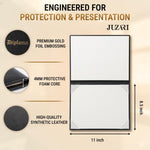 Load image into Gallery viewer, Diploma Holder 8.5 x 11 Black   Faux Leather Diploma Cover Folder Book   Graduation Certificate Case   Protective Professional Document High School Diploma Certificate 8.5  x 11