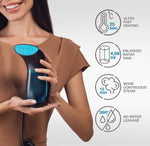 Load image into Gallery viewer, Travel Steamer for Clothes Handheld Garment Steamer Mini Portable Fabric Steamer Iron Wrinkles Steam Remover 25s Fast Heat up 120ml Water Tank Anti Leak Ironing Pump System 950W – 360°