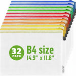Load image into Gallery viewer, 32 Pack Large Mesh Zipper Pouch B4 12x15in Game Bags for Puzzle and Toy Storage Bags Board Game Storage Zip Plastic Mesh Bags for Toys &amp; Playroom Organization and Storage Zippered Pouches Folder