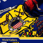 Load image into Gallery viewer, G128 3 Pack: Wisconsin WI State Flag  3x5 Ft  LiteWeave Pro Series Printed 150D Polyester  Indoor/Outdoor, Vibrant Colors, Brass Grommets, Thicker and More Durable Than 100D 75D Polyester