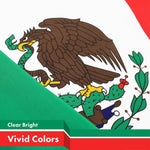 Load image into Gallery viewer, G128 Combo Pack: American USA Flag 3x5 Ft &amp; Mexico Mexican Flag 3x5 Ft  Both LiteWeave Pro Series Printed 150D Polyester, 4 Corner Brass Grommets, Perfect For Balcony/Wall