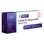 Load image into Gallery viewer, 1 Pack  WELLlife COVID19/Influenza A&amp;B at Home Self Test  FDA Authorized EasytoUse OTC Flu &amp; Covid Home Test, Fast 10Min Results with NonInvasive Nasal Swab
