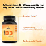 Load image into Gallery viewer, Zealthy Life Vitamin D3 with K2 60 Capsules