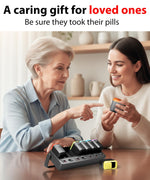 Load image into Gallery viewer, Weekly Pill Organizer 1 time a Day Pill Box 7 Day with Removable Daily Containers and Taken Not Taken Reminder for Easy Tracking Portable Case for Vitamins and Medication for Home and Travel