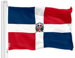 Load image into Gallery viewer, Dominican Republic Flag 3x5 ft Printed 150D Indoor Outdoor Vibrant Colors Brass