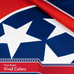 Load image into Gallery viewer, Tennessee TN State Flag 3x5 Ft 2Pack 150D Printed Polyester By G128